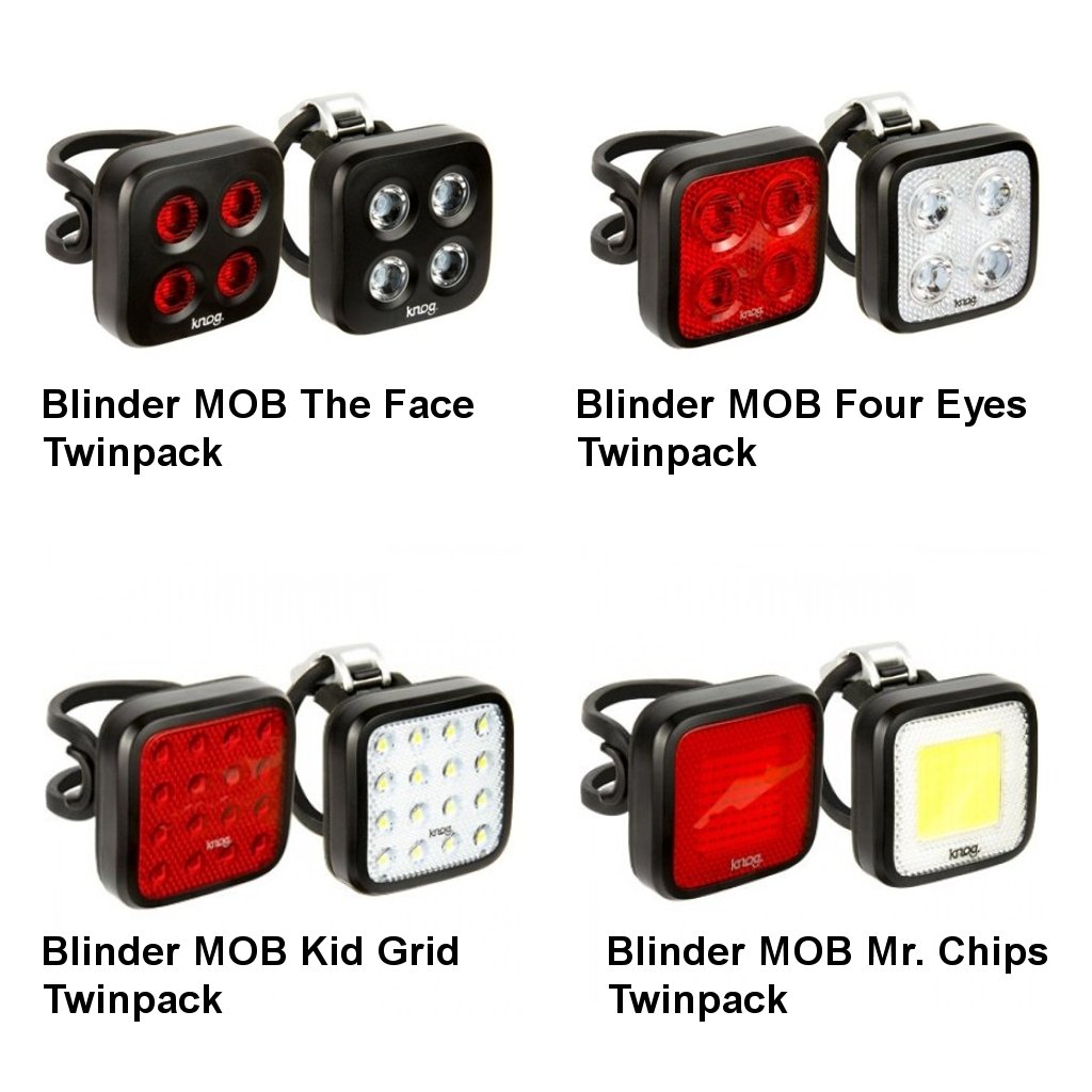 KNOG Blinder MOB Twinpack The Face Black - set